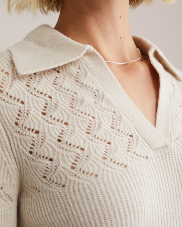 WE Fashion Свитер в Бежевый