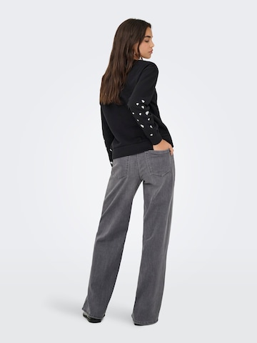 JDY Sweatshirt 'JDYParis' in Zwart