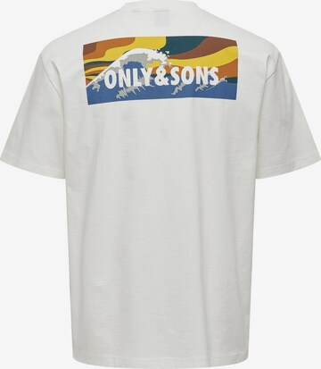 Only & Sons T-shirt 'KEITH' i vit