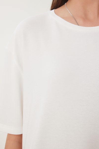 Maglietta Happiness İstanbul di colore bianco, Visualizzazione prodotti