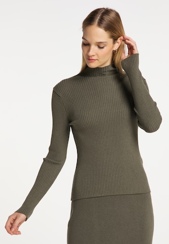 DreiMaster Klassik Sweater in Green: front