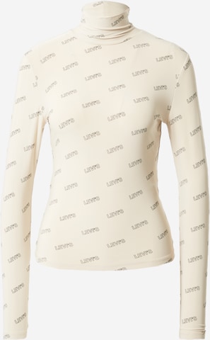 LEVI'S ® Tričko 'Graphic Second Skin Turtleneck' – béžová: přední strana