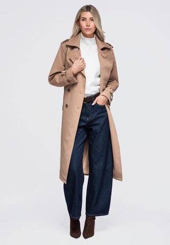 Ombre Between-seasons coat in Beige