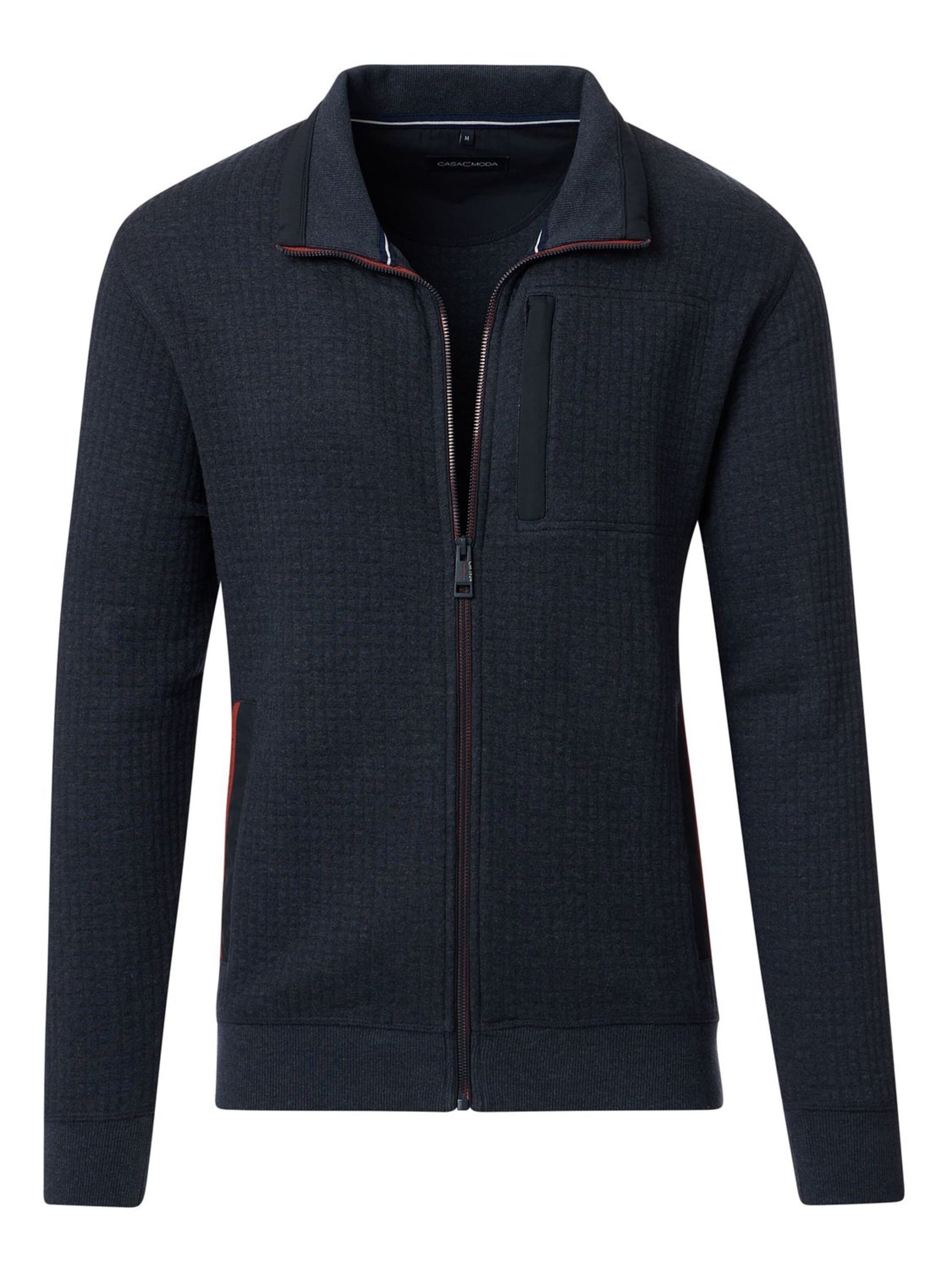 Vestes en maille CASA MODA en bleu : devant
