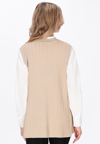usha BLACK LABEL - Colete de malha 'Classic' em bege