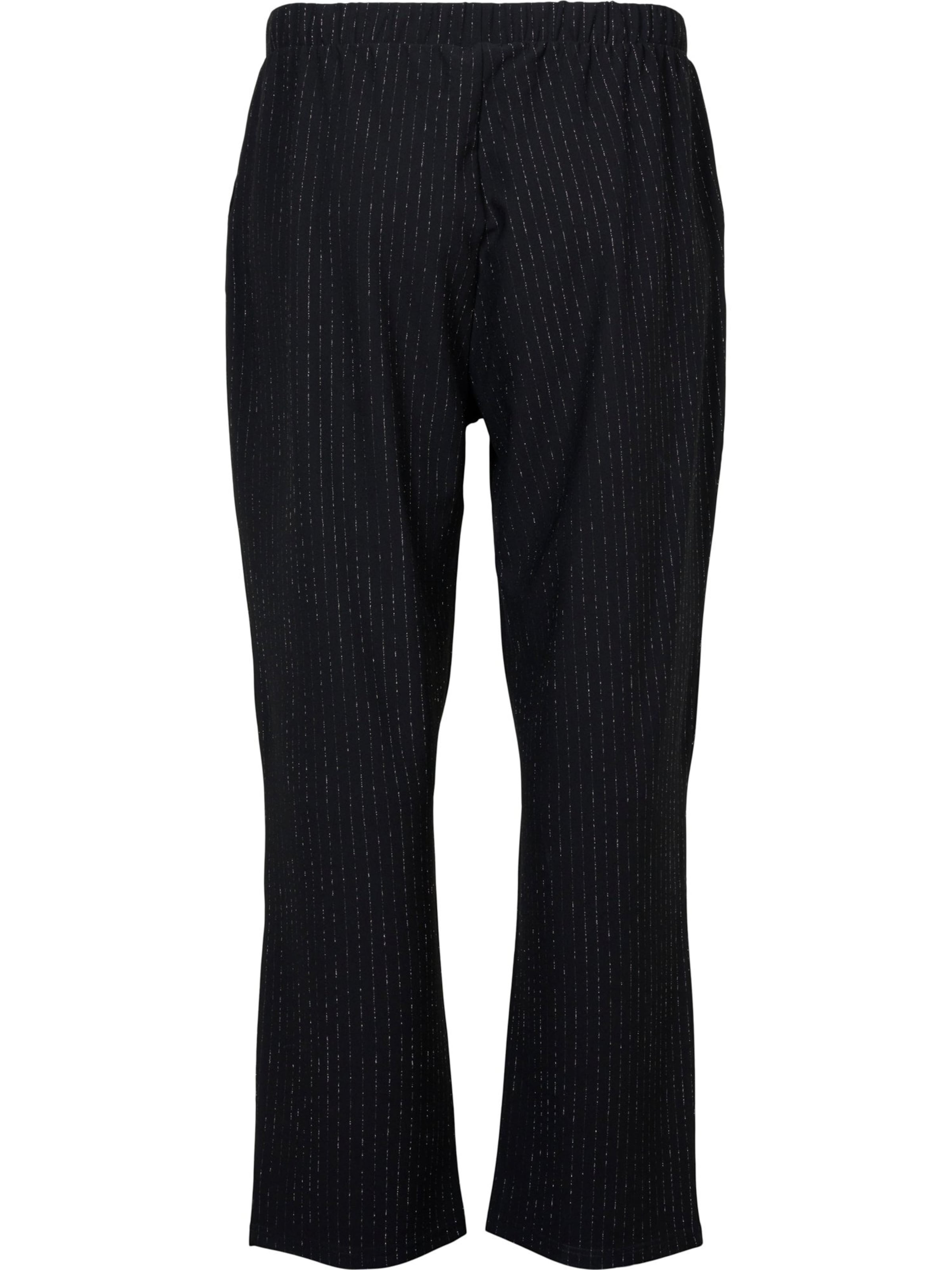 Zizzi Regular Trousers 'Gloss' in Black