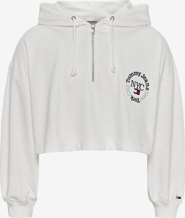 Tommy Jeans Curve Sweatshirt in White: front