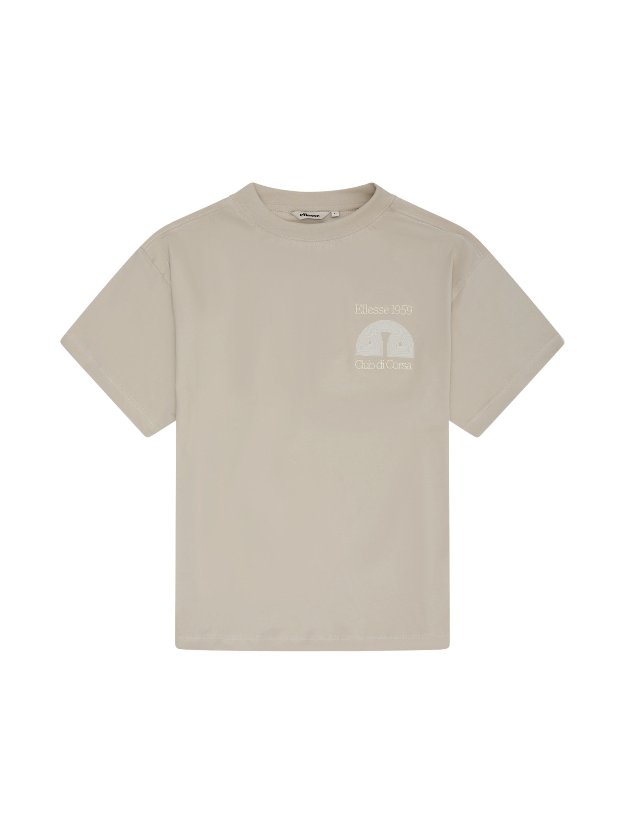ELLESSE Shirt 'Club Di Corsa' in L in de kleur Beige, Productweergave