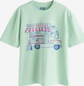 Tricou de la Next pe verde: față