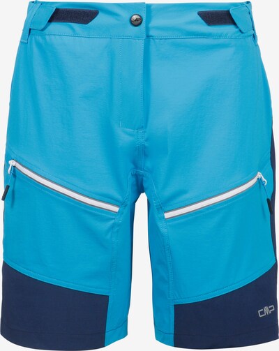 CMP Fahrradshorts in türkis / dunkelblau / weiß, Produktansicht