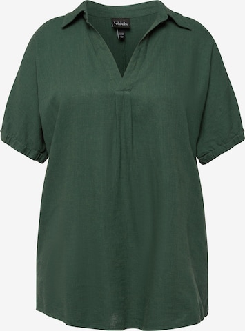 Ulla Popken Blouse in Green: front