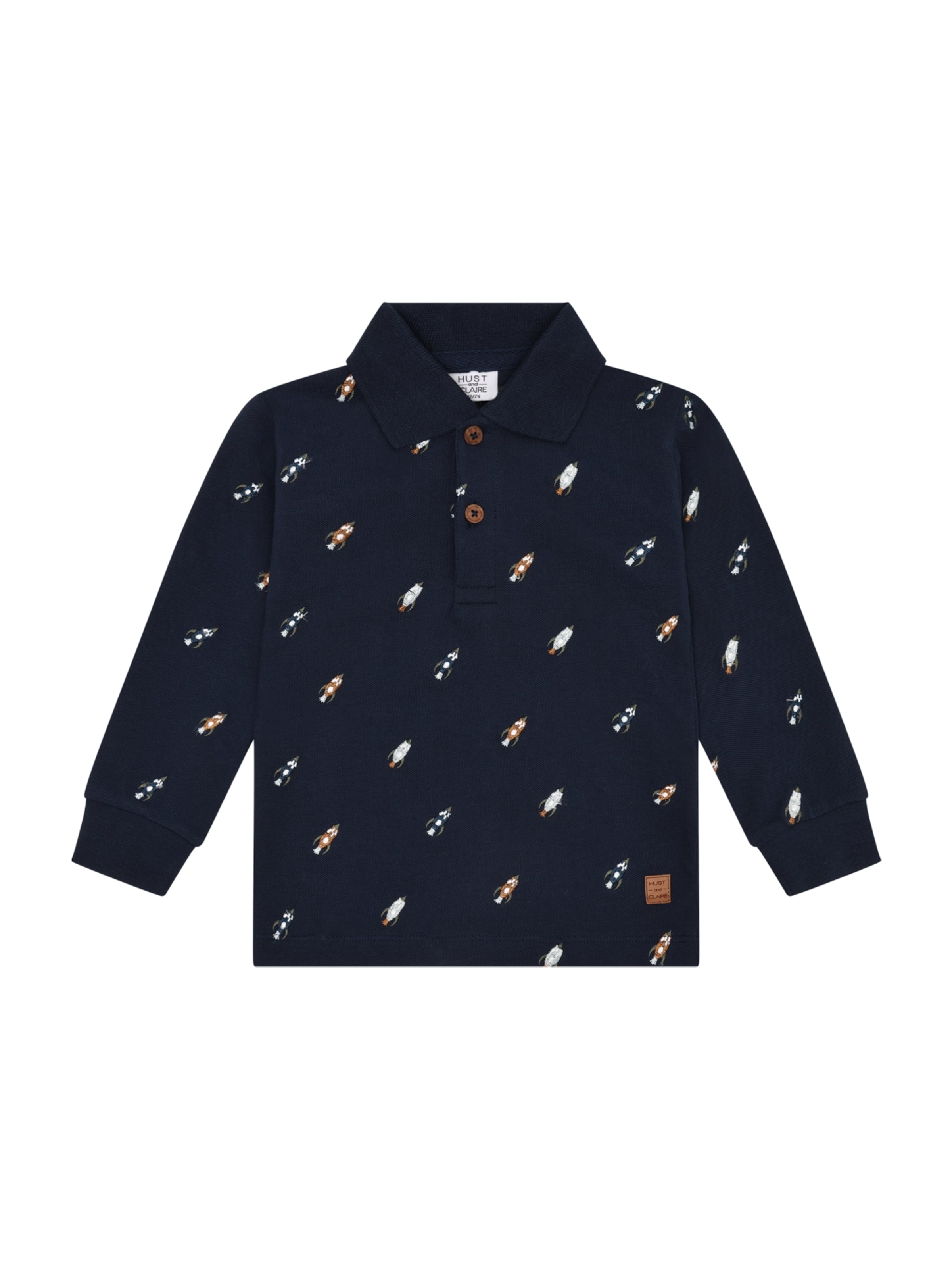 Hust & Claire Póló 'Stevie Space' - kék: elől