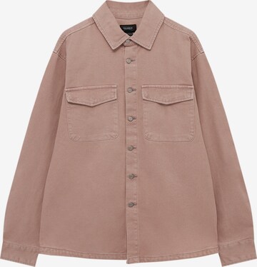 Veste mi-saison Pull&Bear en rose : devant