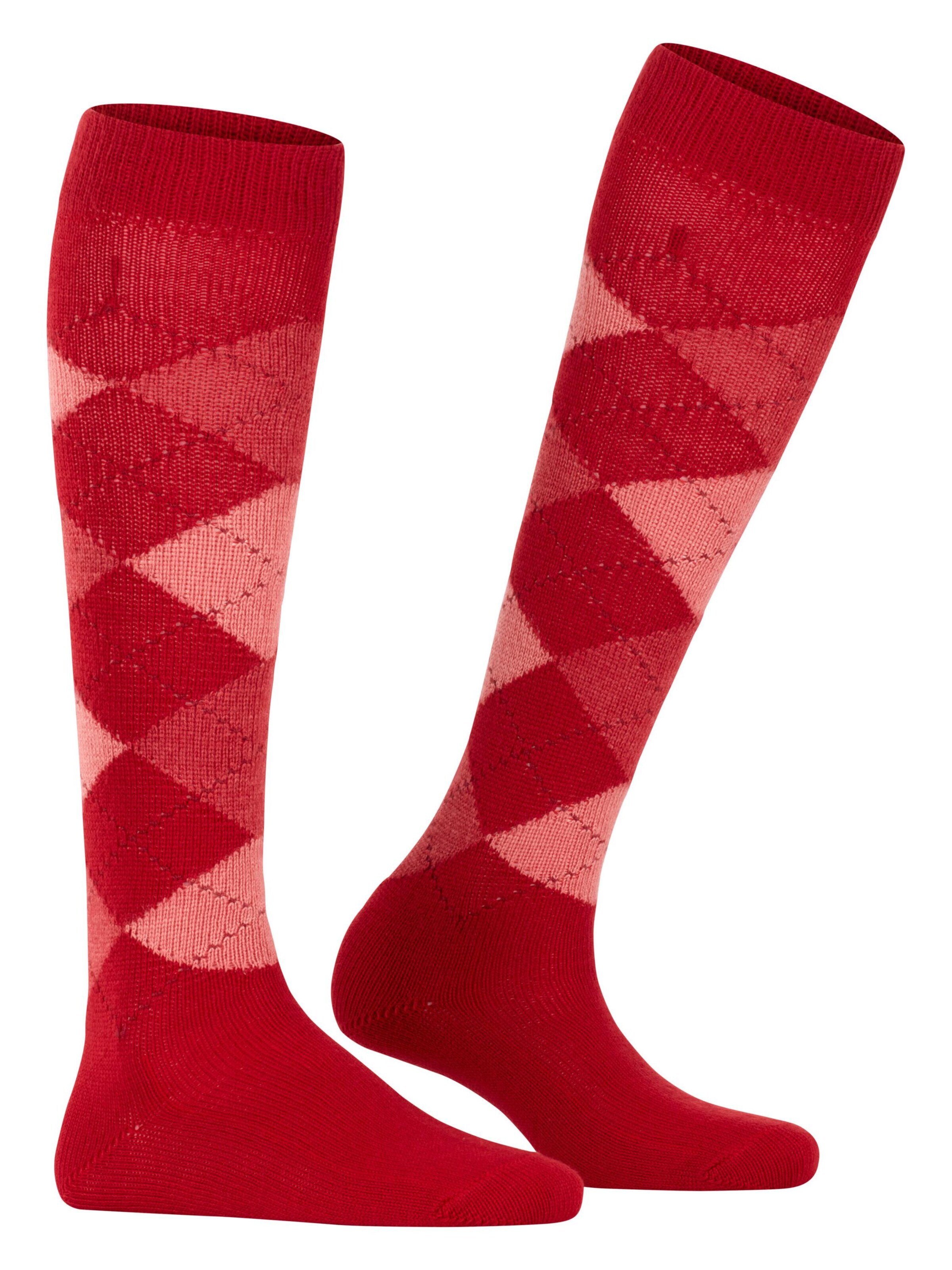 BURLINGTON Over the Knee Socks 'Whitby' in Red