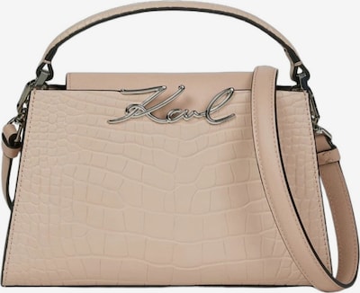 Karl Lagerfeld Käsilaukku 'Karl Lagerfeld Sac Bandoulière Signature Mini Croco Cuir Rose Nude' koossa One Size värissä vaaleanpunainen, Tuotenäkymä