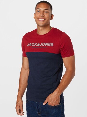 JACK & JONES Majica 'Urban' | rdeča barva: sprednja stran