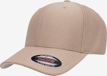 Cappello da baseball ' Cool & Dry Calocks' di Flexfit in beige: frontale