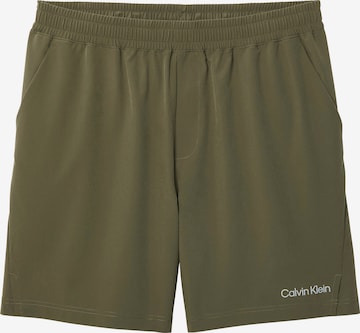 Pantalon de sport Calvin Klein Sport en vert : devant