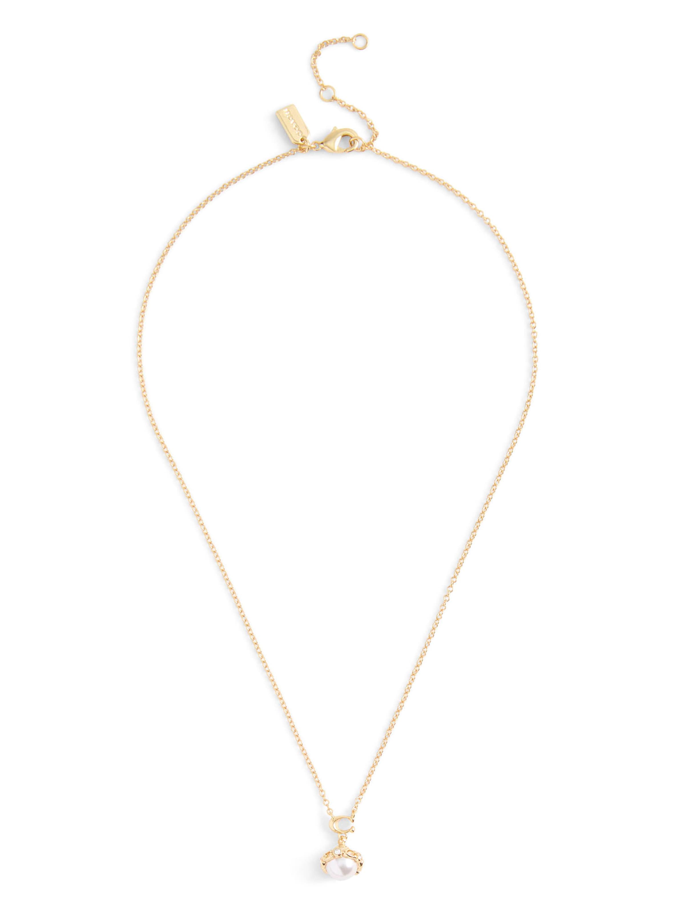 Chaîne COACH en or : devant