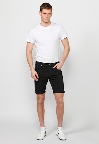 KOROSHI Slimfit Shorts in Schwarz