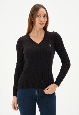 Giorgio di Mare Pullover in Schwarz