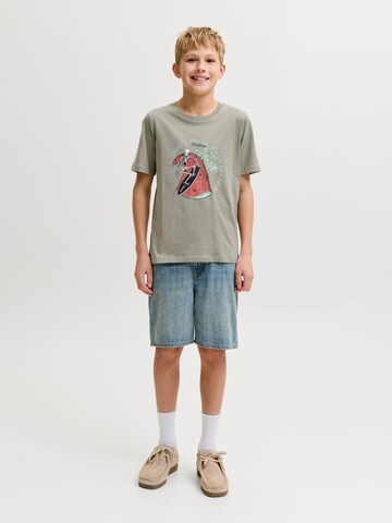 T-Shirt Jack & Jones Junior en vert : devant