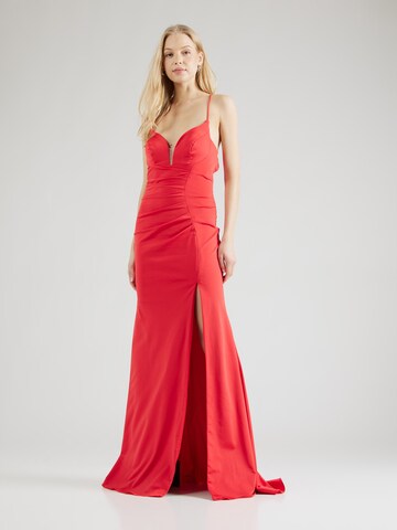 Laona Evening Dress in Red: front