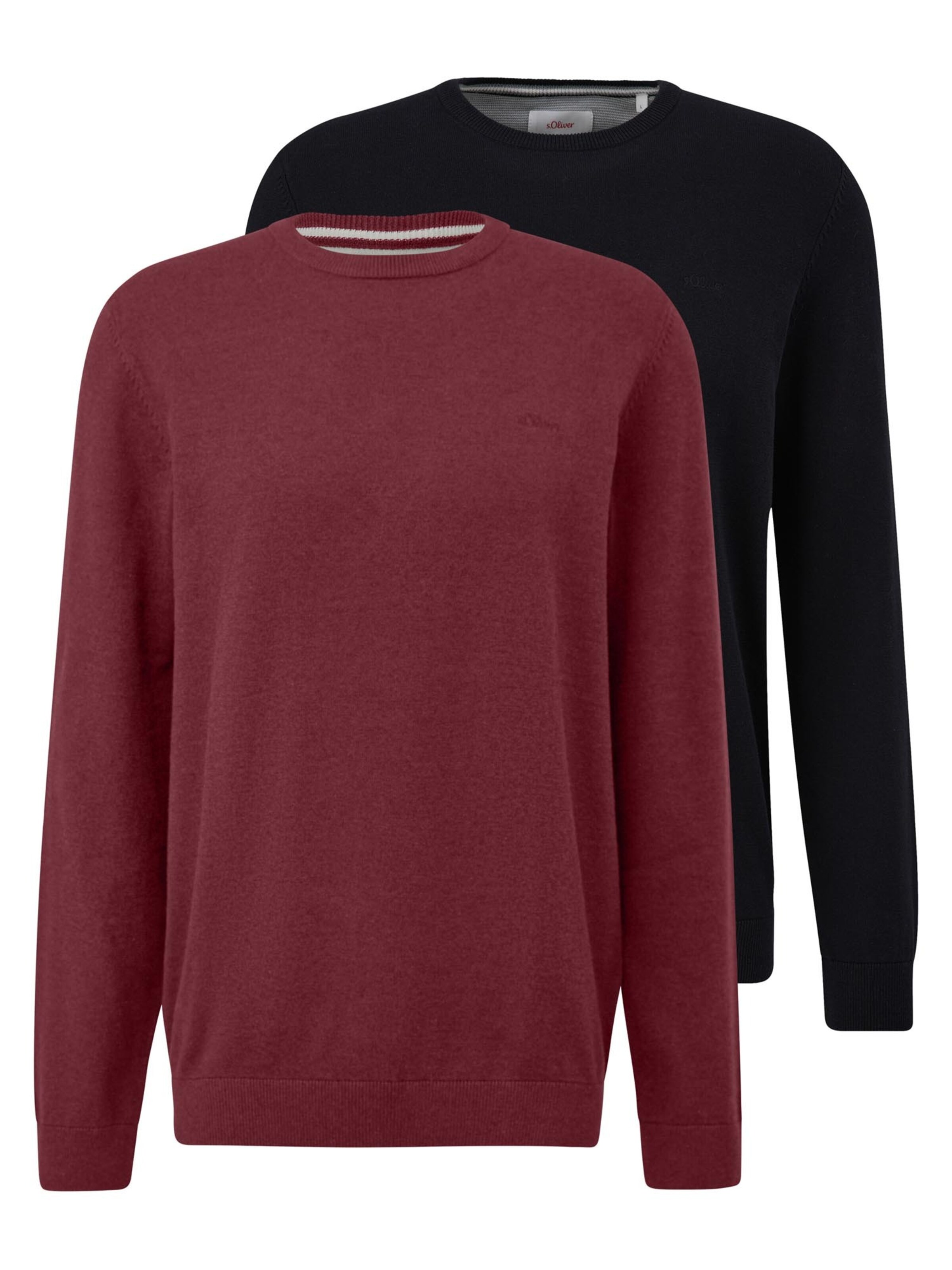 s.Oliver Pullover 'Basic'‌‌ in Rot: Vorderseite