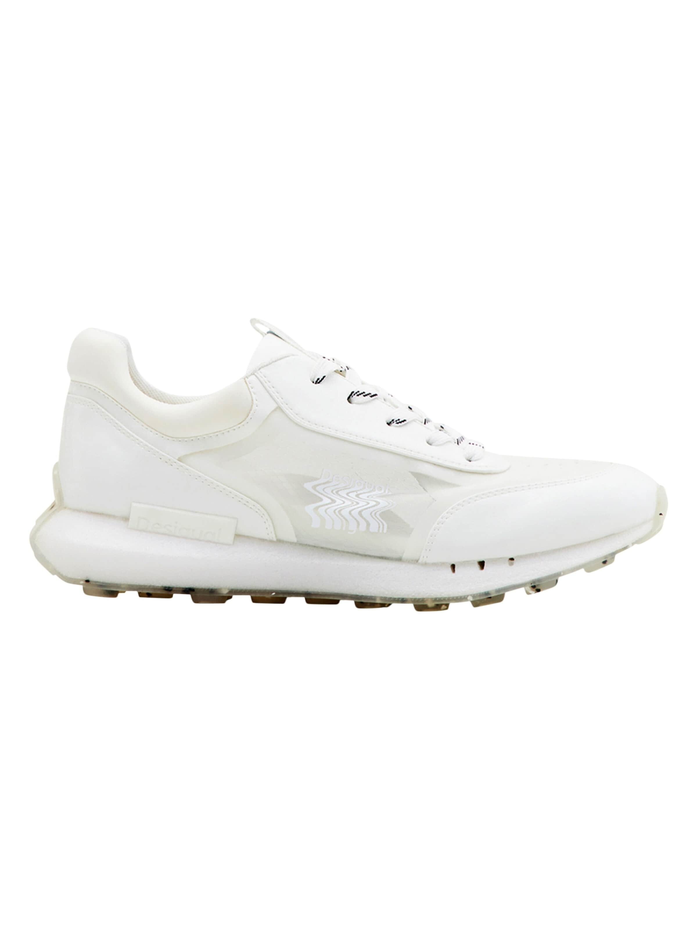 Chaussure de sport à lacets Desigual en blanc