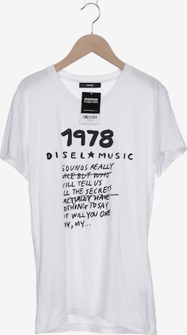 DIESEL T-Shirt XS in Weiß: predná strana