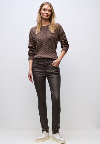 STREET ONE Slim fit Pants in Brown