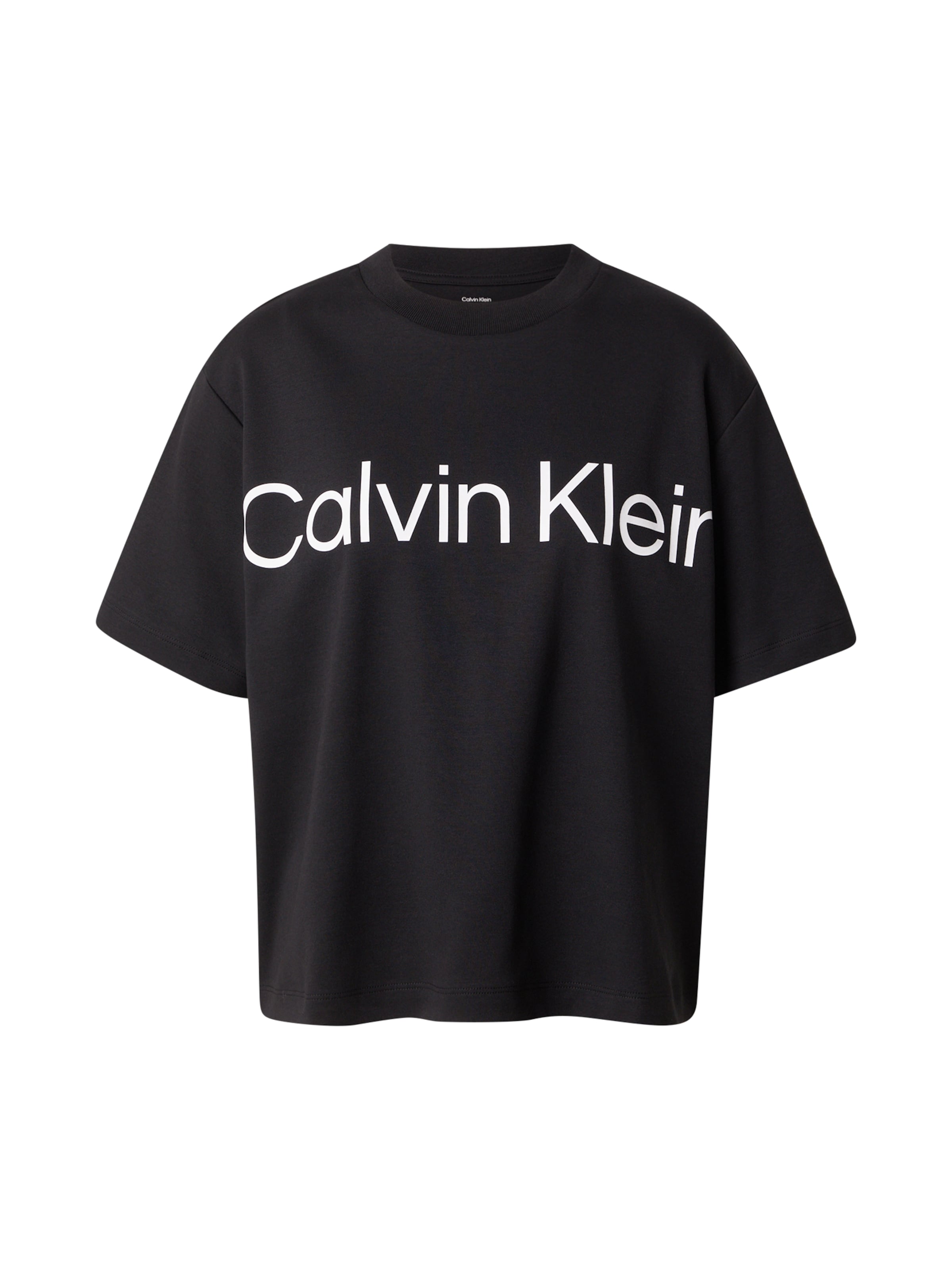 Calvin Klein Jeans Μπλουζάκι σε μαύρο: μπροστά