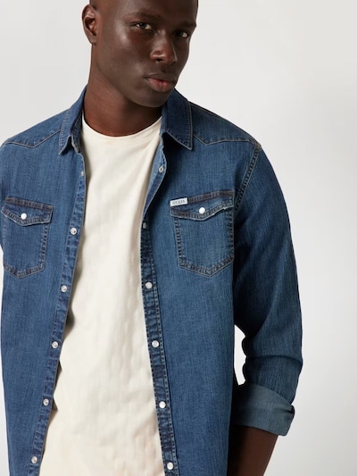 Giacca di mezza stagione in XL GUESS di colore blu, Visualizzazione prodotti