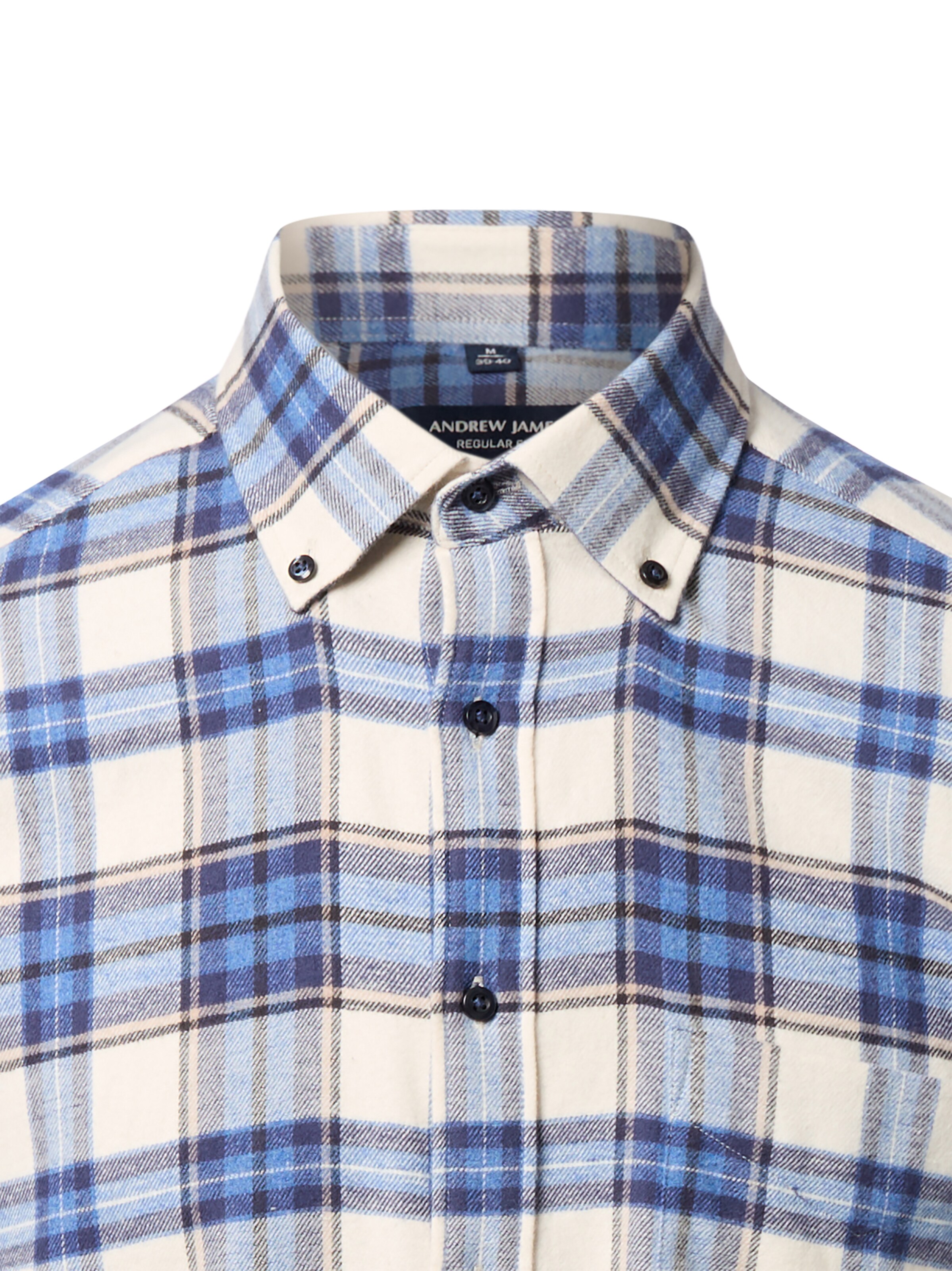 Andrew James Regular Fit Hemd in Beige