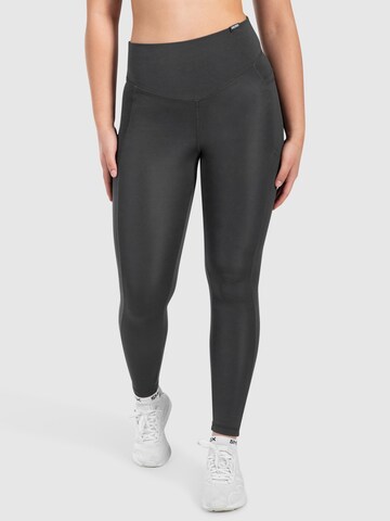 Coupe slim Leggings ' Leticia ' Smilodox en gris : devant