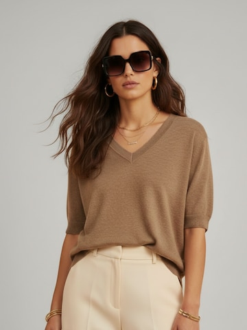 Pull-over WEARABLE STORIES en beige