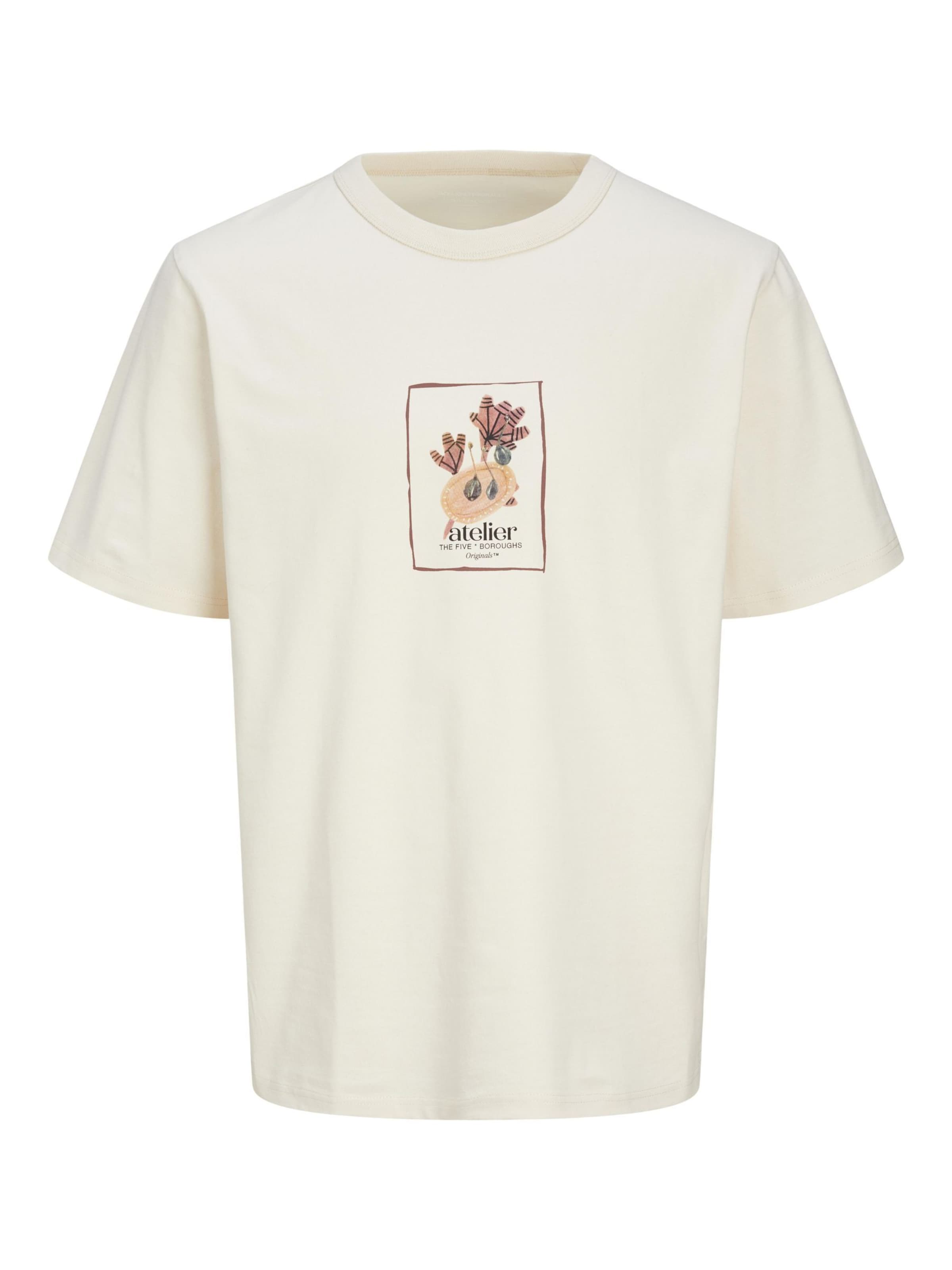 T-Shirt 'JORBrooklyn' JACK & JONES en blanc : devant