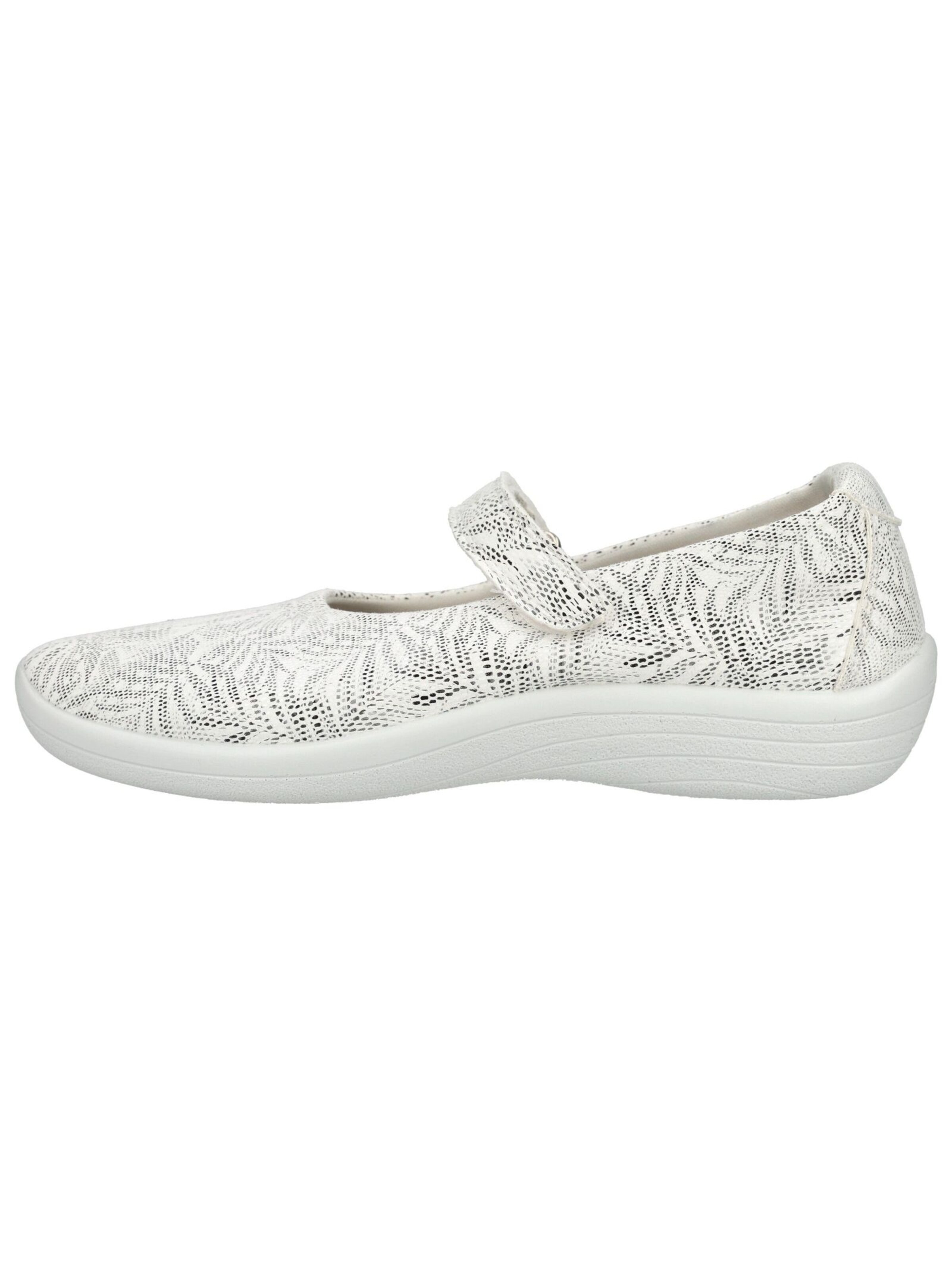 Arcopedico Ballet Flats with Strap in White