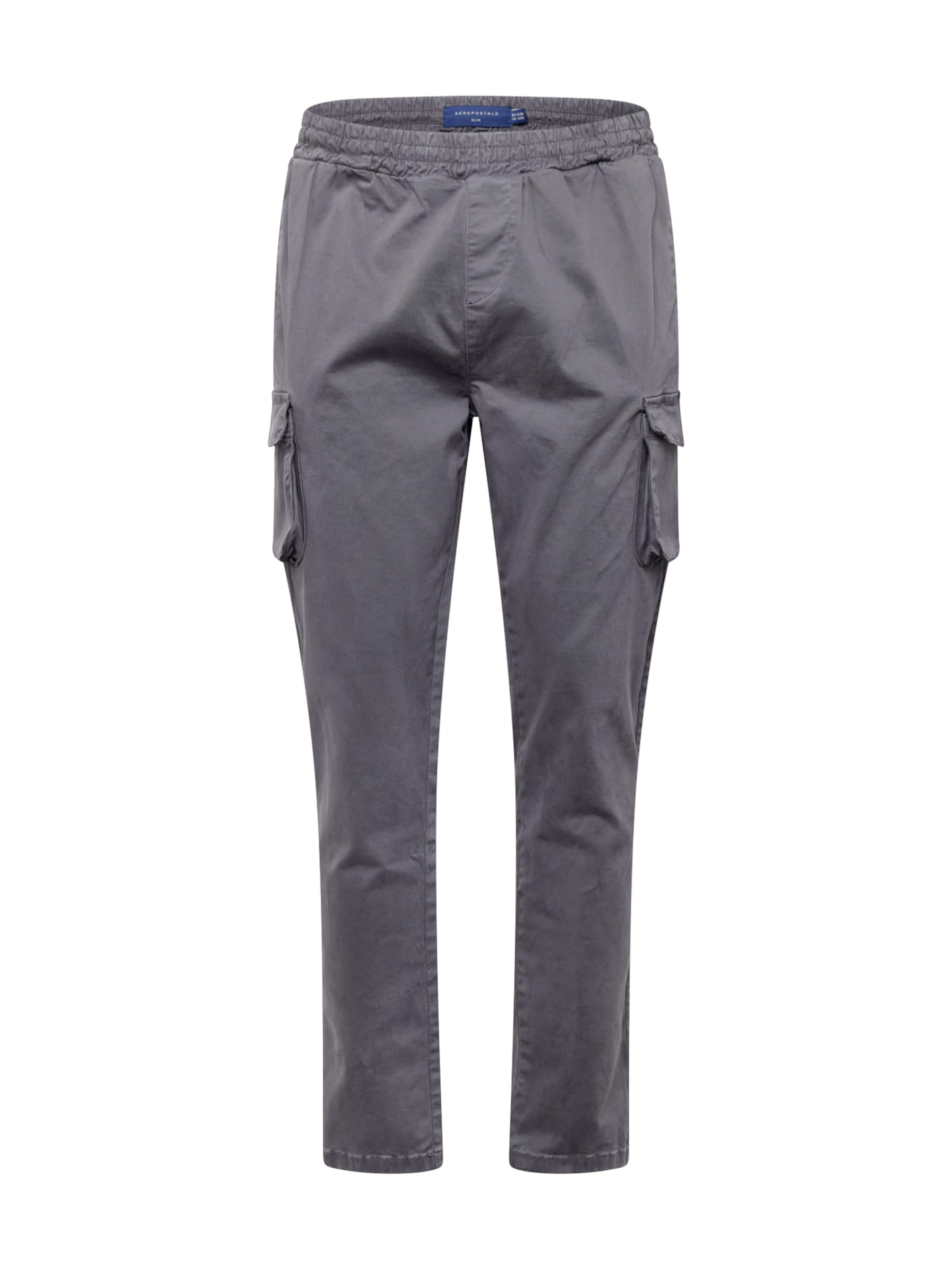 AÉROPOSTALE Slimfit Cargobukser i grå: forside