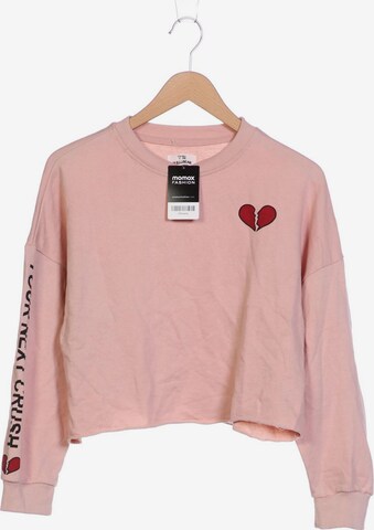 Pull&Bear Sweatshirt & Zip-Up Hoodie in S in Pink: front
