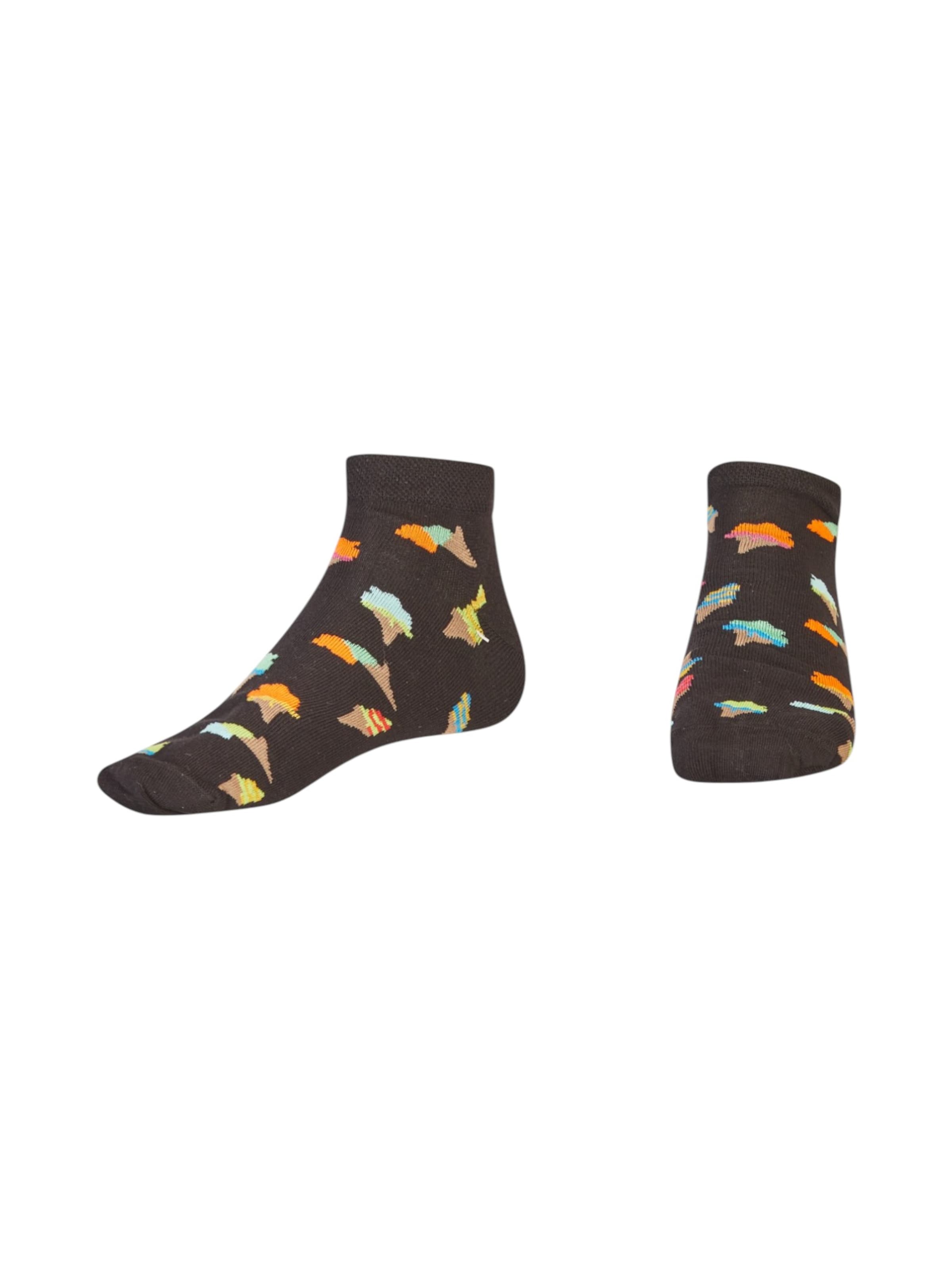 AbgeStrumpft Socks 'Eis' in Black: front