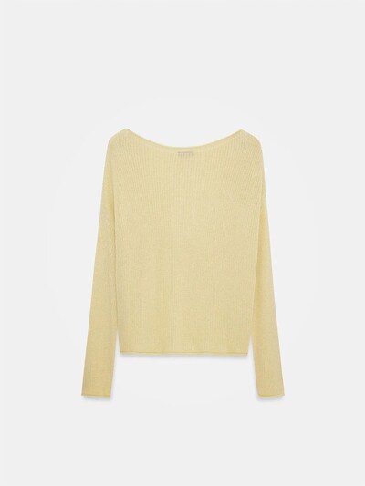 Dilvin Pull-over 'Pullover' en S-L en jaune citron, Vue avec produit