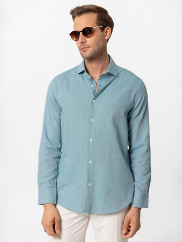 Antioch - Ajuste regular Camisa en verde: frente