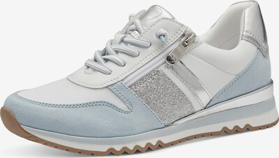 MARCO TOZZI Sneaker low i lyseblå / sølv / hvid, Produktvisning