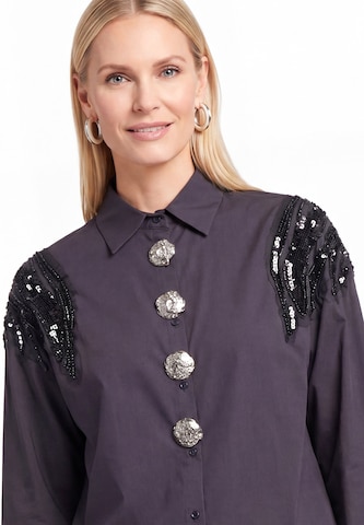 usha WHITE LABEL - Blusa em preto