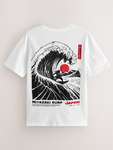 Next Shirt 'Japanese Surf' in Wit