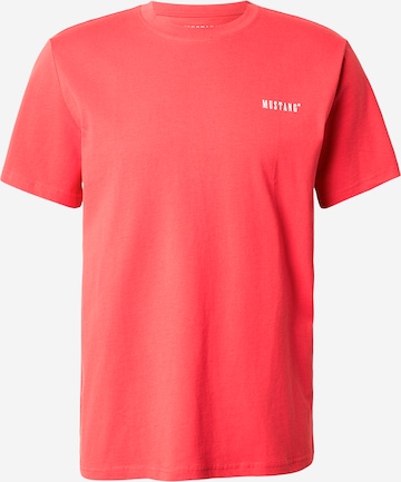 MUSTANG Koszulka 'Austin' w kolorze czerwony: przód