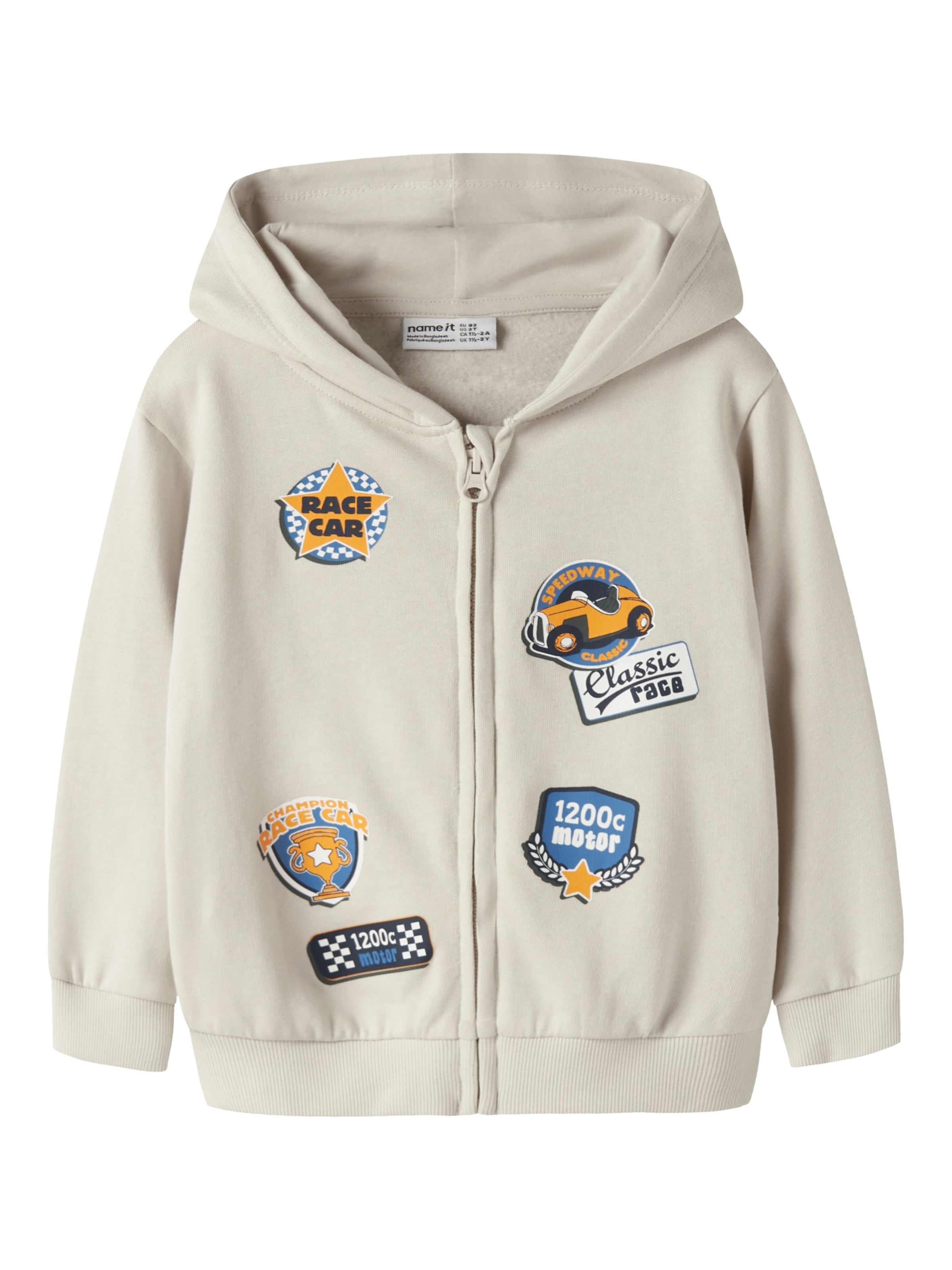 NAME IT Ζακέτα φούτερ 'NMMVoltinus' σε γκρι: μπροστά