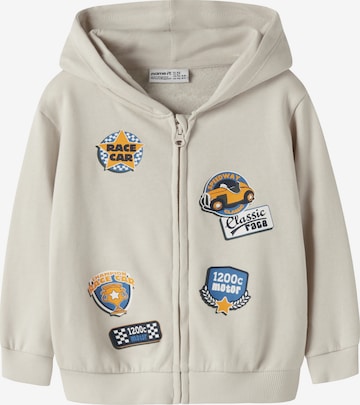 NAME IT Sweatjacke 'NMMVOLTINUS' in Grau: Vorderseite