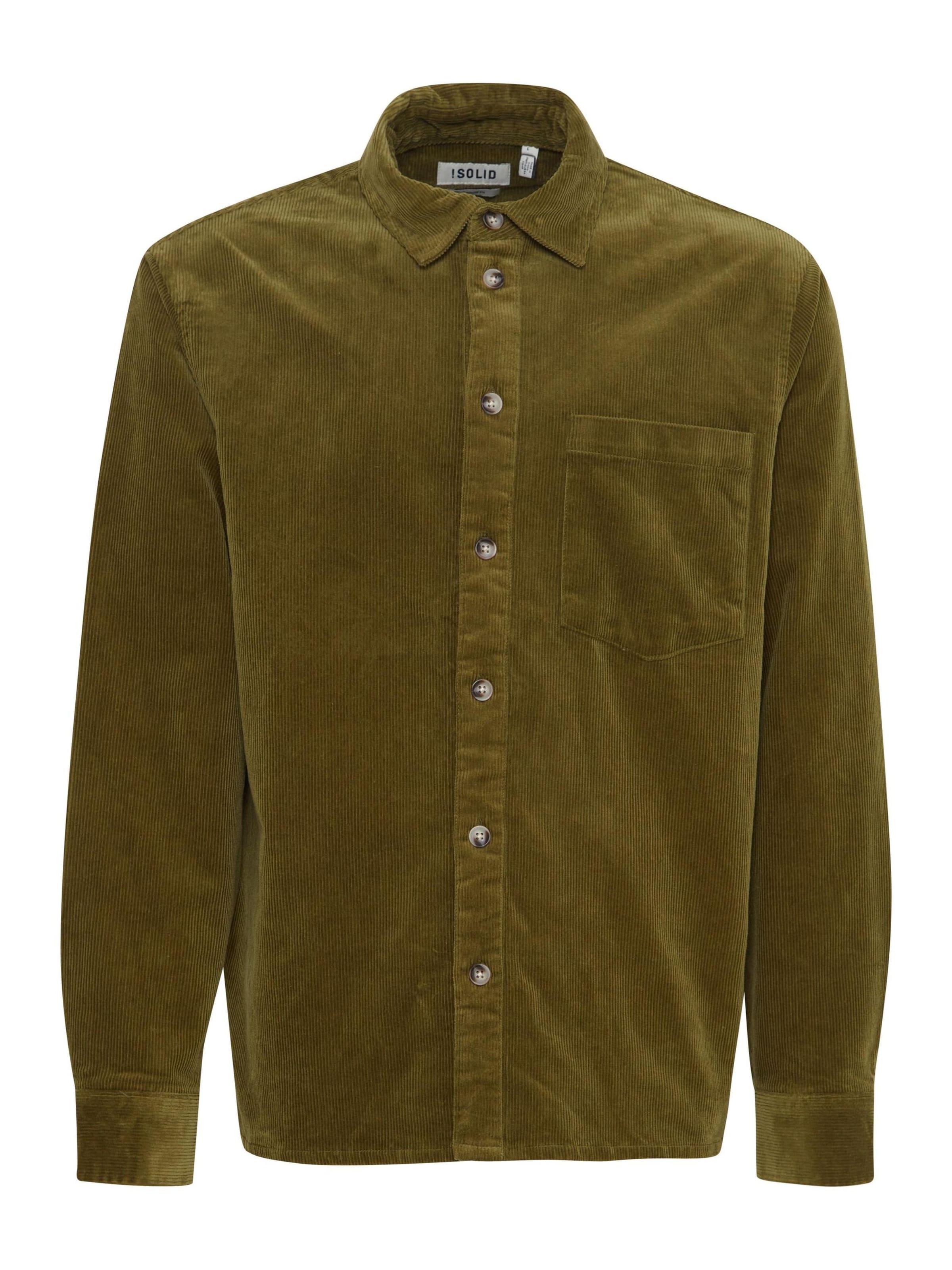 !Solid - Regular Fit Camisa 'MEYER' em verde: frente